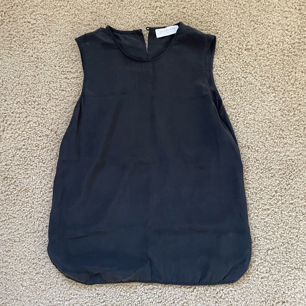 Everlane Silk Shell Sleeveless Top